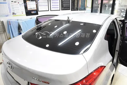 아반떼썬팅 열선제거 후 후면썬팅 레이노S5 / 서울 서초구