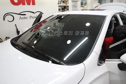 쉐보레크루즈썬팅 시공기 레이노S9 내부 뷰게라VG-900V2블랙박스 장착 본넷서비스시공까지~ / 서울 서초구