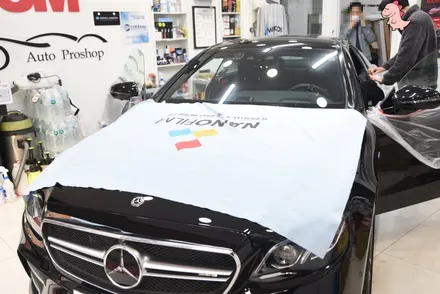 [카스토리] 메르세데스 벤츠 E53 AMG 윈코스 C90 전면+썬루프 30% 윈코스 C901열+2열+후면 10% / 서울 서초구