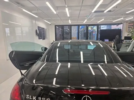 서초동 벤츠 SLK350 썬팅 재시공 │ 2010년식 블랙 차량 70% 연한 농도 비전S 시공 후기 / 서울 서초구