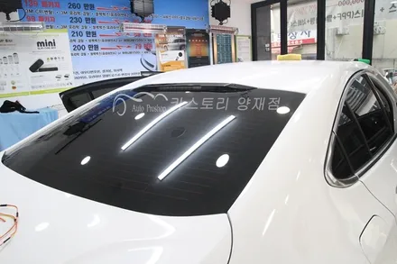 쉐보레크루즈썬팅 시공기 레이노S9 내부 뷰게라VG-900V2블랙박스 장착 본넷서비스시공까지~ / 서울 서초구