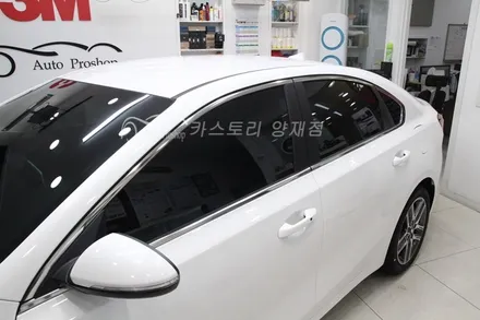 K3썬팅 시공 3M썬팅양재점 QXD1500블랙박스장착 G1유리막코팅 PPF서비스 시공 / 서울 서초구