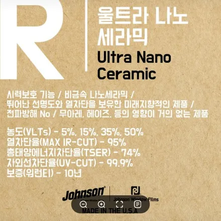 강남 혼다 오딧세이 존슨R 전면 측면 부분썬팅 시인성 좋은 미국필름 / 서울 서초구