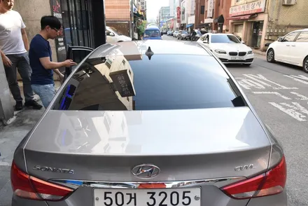 [카스토리]쏘나타 레이노 썬팅 시공기 기본변색필름제거 / 서울 서초구