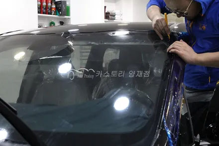 올뉴카니발레이노썬팅 카니발썬팅 전문점 퀀텀아이나비 블랙박스64GB설치 샤인유리막코팅 PPF필름서비스도 모두 카스토리와 함께~ / 서울 서초구