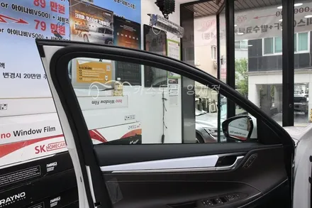 그랜저IG 신차패키지 시공기 레이노썬팅 QXD1000알파 블랙박스 장착 세라믹유리막코팅 신차서비스시공 / 서울 서초구