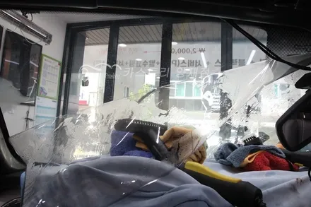수입차썬팅 강남썬팅  머스탱 컨버터블 썬팅시공기 레이노양재점 / 서울 서초구
