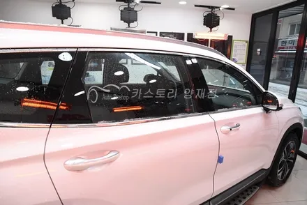 싼타페TM시공기 레이노썬팅필름 S9 선명한 썬팅 프라이버시보호썬팅 / 서울 서초구