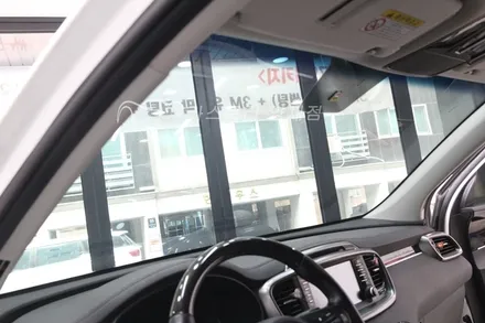쏘렌토썬팅 시공기 레이노썬팅 팬텀 S9 전면썬팅 전면도트시공 전면열차단 자외선차단썬팅 / 서울 서초구