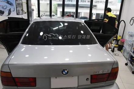 BMW썬팅시공 BMW525i레이노썬팅으로 재시공하다! / 서울 서초구