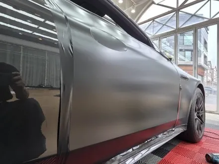 수원 랩핑, 벤츠 GT 43 AMG 랩핑. 사틴 블랙으로 포스 작렬! / 화성시 동탄 반송동