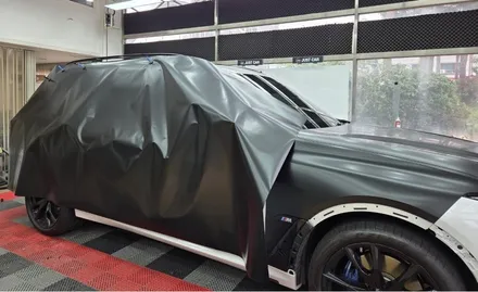 화성 랩핑, BMW X7 사틴 블랙! 올블랙이어도 무광이면 확실히 다릅니다. / 화성시 동탄 반송동