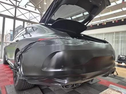 수원 랩핑, 벤츠 GT 43 AMG 랩핑. 사틴 블랙으로 포스 작렬! / 화성시 동탄 반송동
