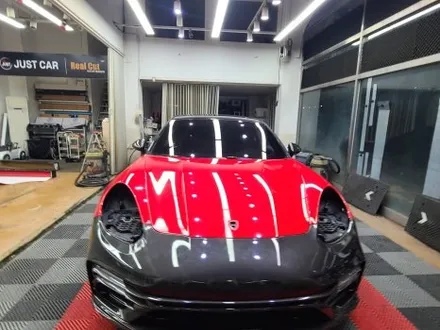 동탄 랩핑 고광택 로쏘 코르사 색상으로 포르쉐 파나메라 gts 감성 대폭발! / 화성시 동탄 반송동