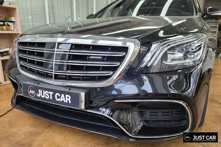 동탄자동차랩핑 벤츠 S63AMG 크롬죽이기 부분랩핑 / 화성시 동탄 반송동
