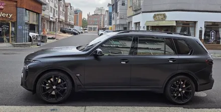 화성 랩핑, BMW X7 사틴 블랙! 올블랙이어도 무광이면 확실히 다릅니다. / 화성시 동탄 반송동