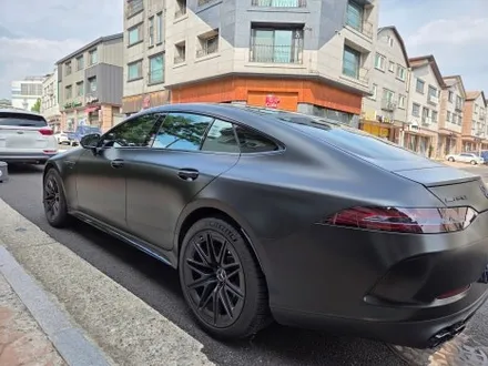 수원 랩핑, 벤츠 GT 43 AMG 랩핑. 사틴 블랙으로 포스 작렬! / 화성시 동탄 반송동