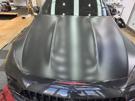 수원 랩핑, 벤츠 GT 43 AMG 랩핑. 사틴 블랙으로 포스 작렬! / 화성시 동탄 반송동