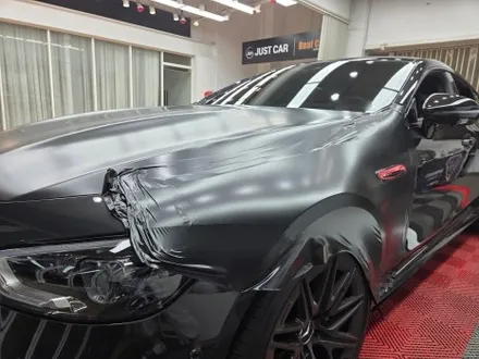 수원 랩핑, 벤츠 GT 43 AMG 랩핑. 사틴 블랙으로 포스 작렬! / 화성시 동탄 반송동