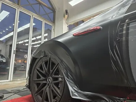 수원 랩핑, 벤츠 GT 43 AMG 랩핑. 사틴 블랙으로 포스 작렬! / 화성시 동탄 반송동