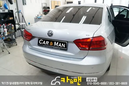 대구 파사트 실내 부분 랩핑(블랙 카본)시공/카앤맨 / 대구 북구 검단동