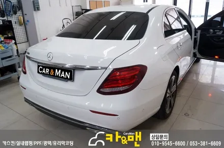 대구 실내랩핑 벤츠 e클래스/블랙 브러쉬 및 ppf 생활보호패키지 / 카앤맨 / 대구 북구 검단동