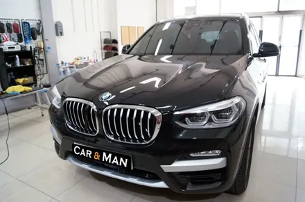 대구 bmw x3 그릴랩핑/사이드미러랩핑/생활보호 ppf(트렁크리드) 시공 카앤맨 / 대구 북구 검단동