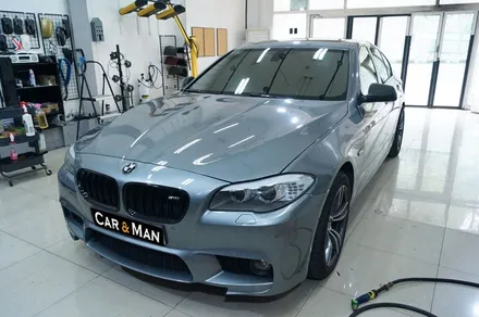 bmw 5시리즈 디퓨저 부분 랩핑 (블랙 유광) 대구 / 카앤맨 / 대구 북구 검단동