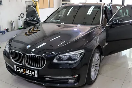 bmw 7시리즈 (F02) 실내랩핑 (블랙 브러쉬) 시공 대구 / 카앤맨 / 대구 북구 검단동