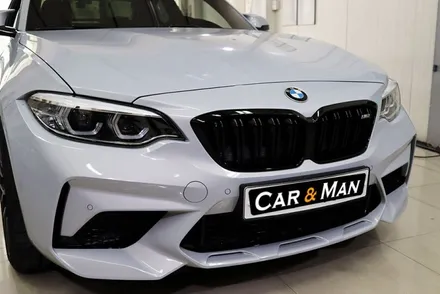 bmw m2 사이드미러 및 부분 랩핑 (블랙 유광) 대구 / 카앤맨 / 대구 북구 검단동