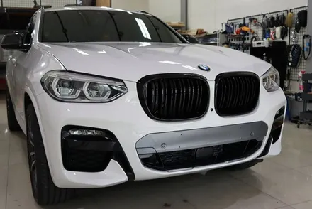 bmw x4 부분 랩핑 (블랙 유광) 대구 / 카앤맨 / 대구 북구 검단동