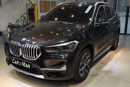 bmw x1(f48) 크롬죽이기 / 그릴 / 윈도 몰딩 / 스키드 플레이트 / 디퓨저 / 사이드스커트 / 루프랙 블랙 유광 랩핑 / 대구 카앤맨 / 대구 북구 검단동