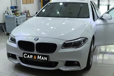 대구 실내랩핑 bmw f10 4d 리얼카본 / 카앤맨 / 대구 북구 검단동