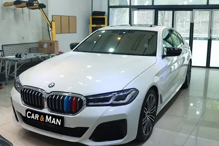 bmw 크롬죽이기 랩핑 / 5시리즈 g30 / 윈도 몰딩 블랙 유광 시공 / 대구 북구 검단동