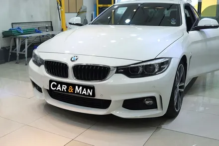 BMW 4시리즈 쿠페 / F32 키드니 그릴 교체 및 스트럿 바 포인트 랩핑 / 헤드라이트 PPF 시공 / 대구 카앤맨 / 대구 북구 검단동