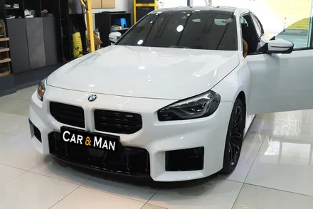 BMW M2 (G87) / PPF 라이트필름 / 사이드미러/ 리어 스포일러/ 머플러 팁 부분 랩핑 시공 / 대구 카앤맨 / 대구 북구 검단동