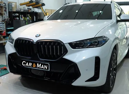 BMW X6 사이드미러 스포일러 랩핑 & 머플러 팁 크롬 딜리트 / 대구 북구 검단동