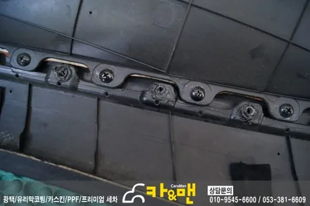 대구 k5 실내 랩핑(사피아노 블랙 가죽 랩핑)시공/카앤맨 / 대구 북구 검단동