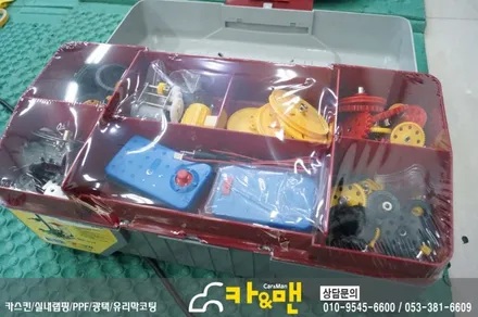 대구 그랜져 hg 도어트림 손잡이/b필러 까짐 랩핑 시공/ 카앤맨 / 대구 북구 검단동