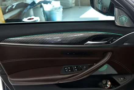 대구 bmw g30 / 실내랩핑 4d 리얼 카본 / 카앤맨 / 대구 북구 검단동