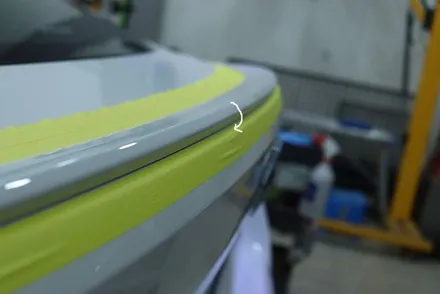 BMW i4 / G26 리어 스포일러 부분 포인트 랩핑 / 4D 리얼카본 시공 / 대구 카앤맨 / 대구 북구 검단동