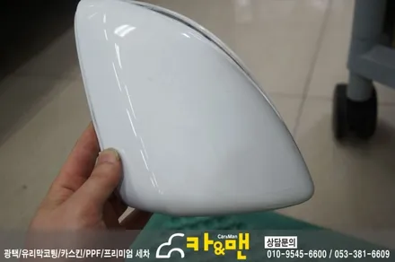 대구 벤츠 GLC 220d 사이드미러 부분랩핑(블랙 브러쉬) /카앤맨 / 대구 북구 검단동