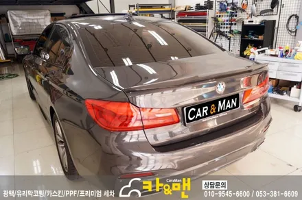 대구 bmw 신형 5시리즈(g30) 헤드램프/테일램프 라이트 필름 시공/ 카앤맨 / 대구 북구 검단동