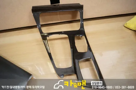 대구 실내랩핑 bmw 5시리즈(블랙 브러쉬)시공/카앤맨 / 대구 북구 검단동