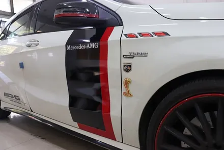 벤츠 a45 amg 부분 포인트 랩핑 대구 / 카앤맨 / 대구 북구 검단동