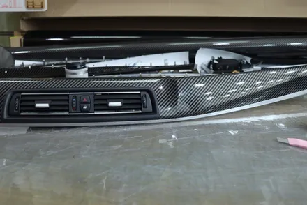 bmw f10 실내랩핑 / 4d 리얼카본 시공 / 대구 카앤맨 / 대구 북구 검단동