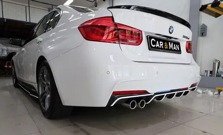 bmw 포인트 랩핑 / F30 사이드 프런트 립/디퓨저 부분 대구 / 카앤맨 / 대구 북구 검단동