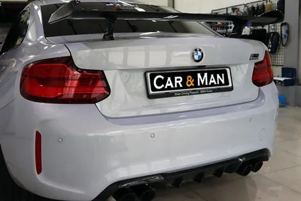 bmw m2 사이드미러 및 부분 랩핑 (블랙 유광) 대구 / 카앤맨 / 대구 북구 검단동
