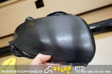 대구 벤츠 GLC 220d 사이드미러 부분랩핑(블랙 브러쉬) /카앤맨 / 대구 북구 검단동