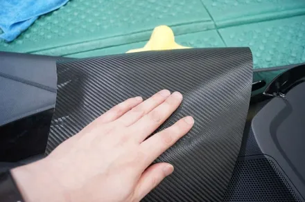 대구 그랜져 hg 도어트림 손잡이 랩핑(카본 블랙) 카앤맨 / 대구 북구 검단동